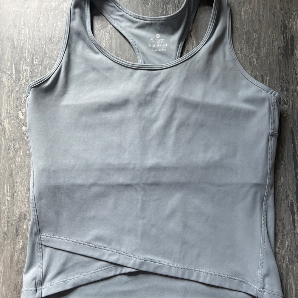 Gray-Blue Tank Top